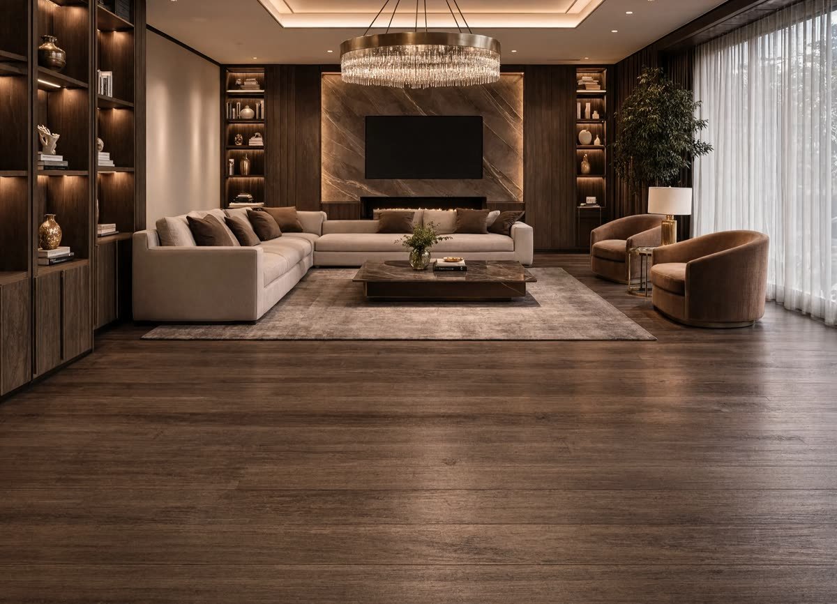 Engineered flooring made from Angolan hardwood