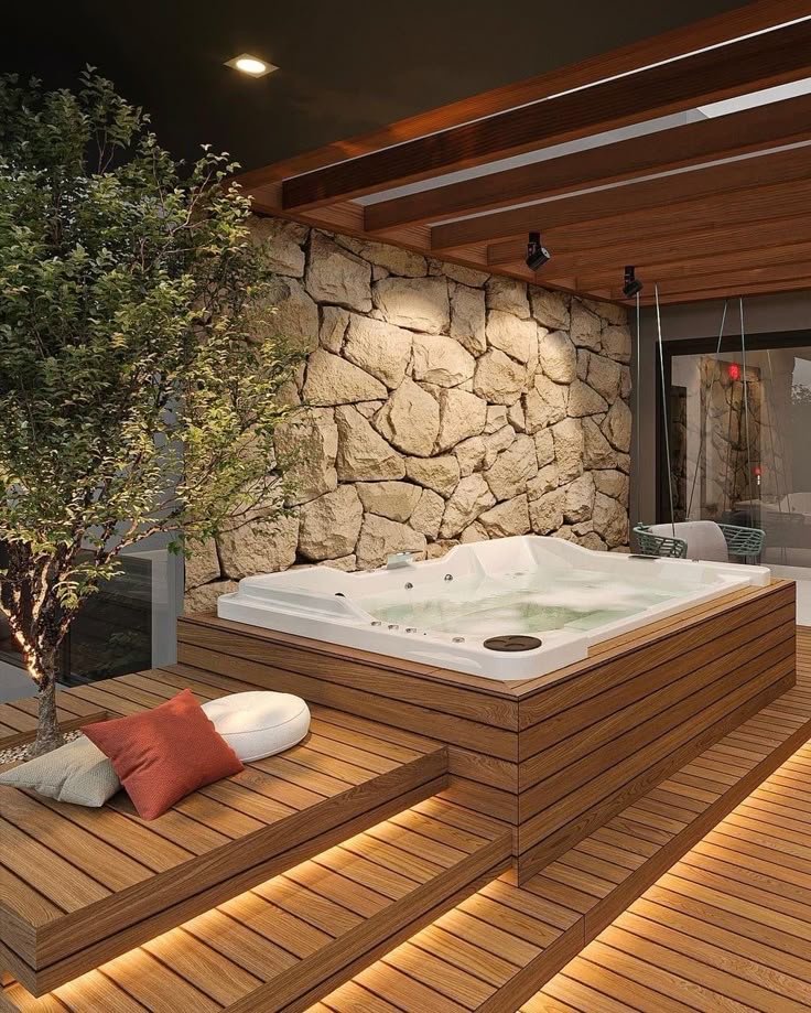 Terraces & decking made from Angolan hardwood